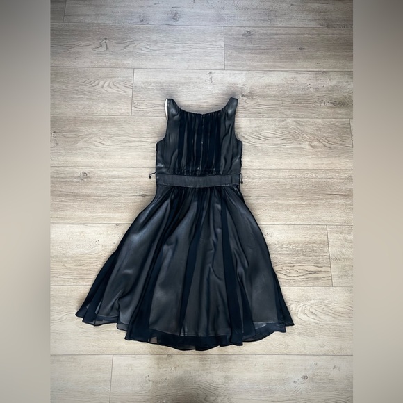 White House Black Market Black Fit & Flare Dress – Size 2 - Picture 3 of 3